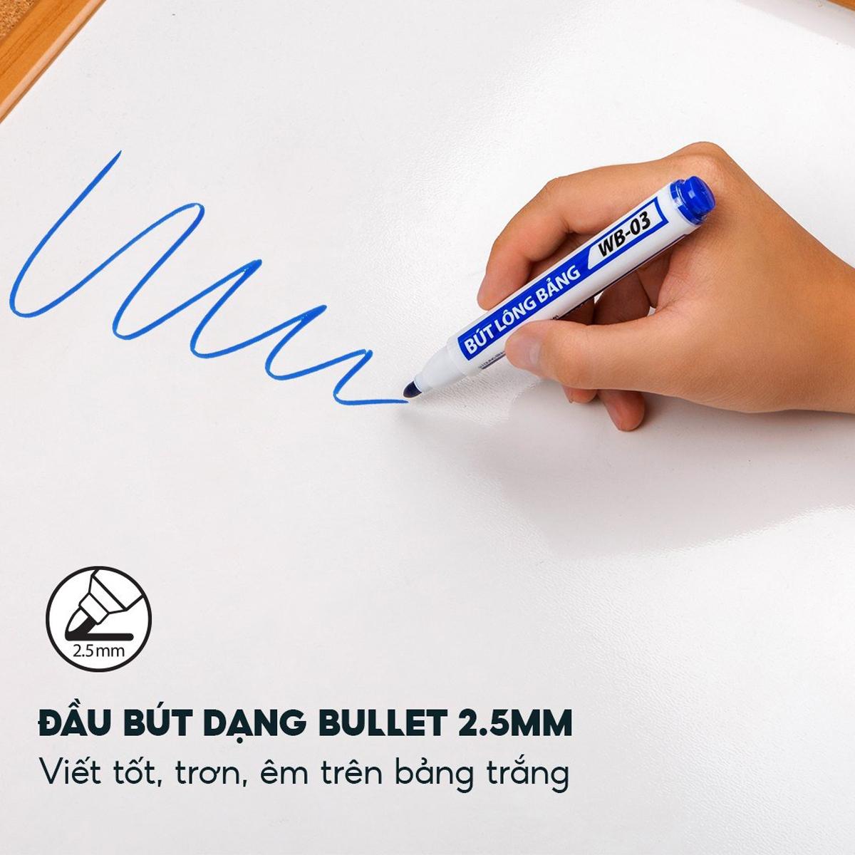 Bút Lông Bảng 2.5 mm - Thiên Long WB-03 - Mực Xanh