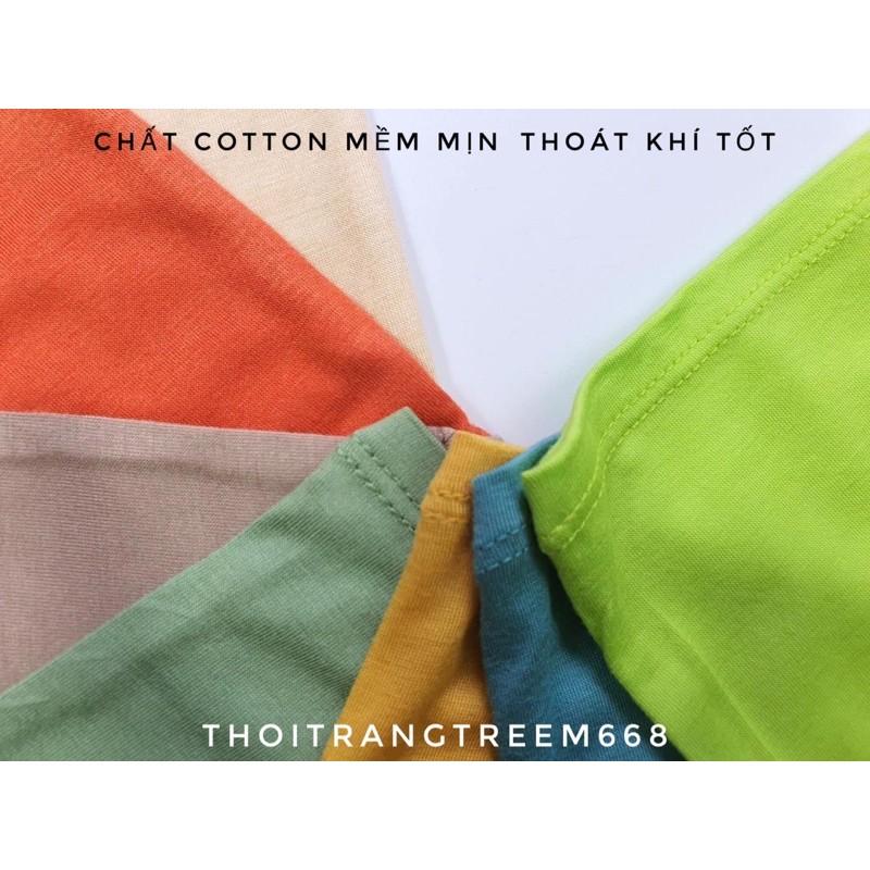 Bộ cộc tay MinKy Mom cotton lạnh mềm mịn cho bé