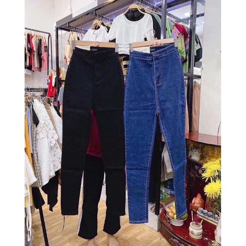 QUẦN SKINNY JEANS TRƠN CẠP SIÊU CAO CO GIÃN TỐT