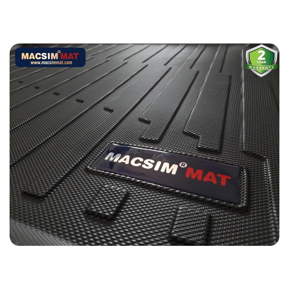 Thảm lót cốp xe ô tô Peugeot 3008 2017- nay nhãn hiệu Macsim chất liệu TPV cao cấp 348 màu đen màu be