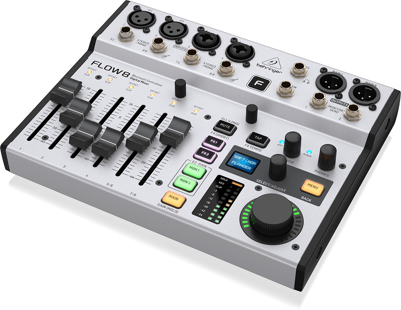 BỘ TRỘN ÂM THANH MIXER BEHRINGER FLOW 8-Hàng Chính Hãng