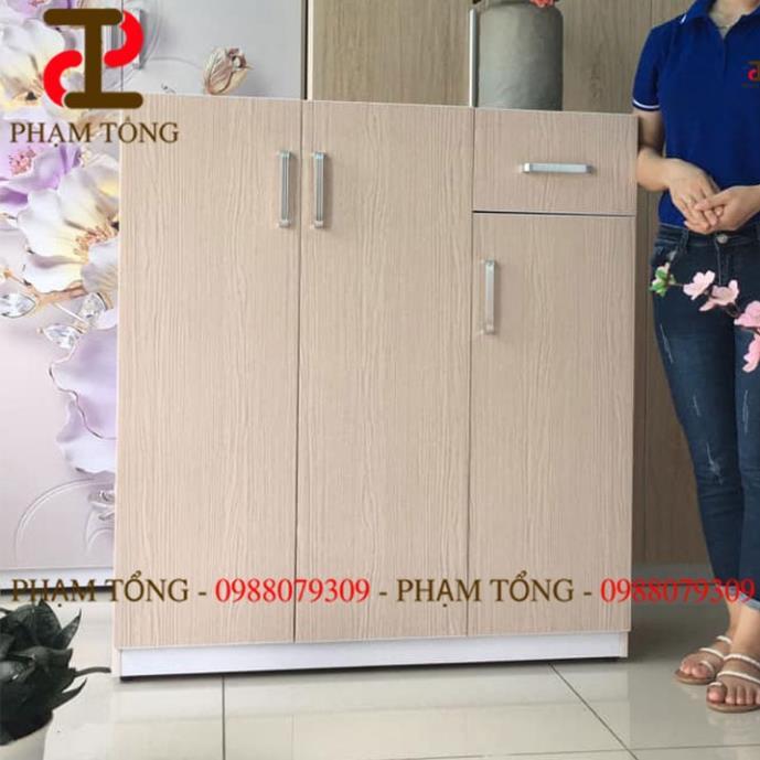 Tủ dép nhựa giá vân gỗ Miễn phí giao hàng