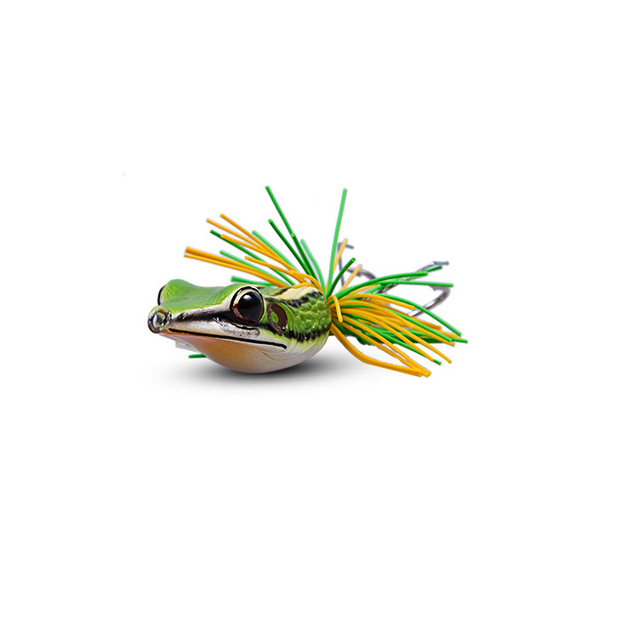 Mồi lure cá lóc Lotus 10gam x 5cm lưỡi size 2/0, mồi nhái giả thái lan câu cá chuối cá quả cực nhạy, mồi cá lóc đầu bông lóc đầu vuông cá chẽm hiệu quả