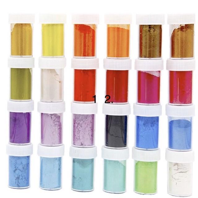 Set 24 Màu Nhũ Ánh Kim Pha Resin - Trường Thịnh Sài Gòn