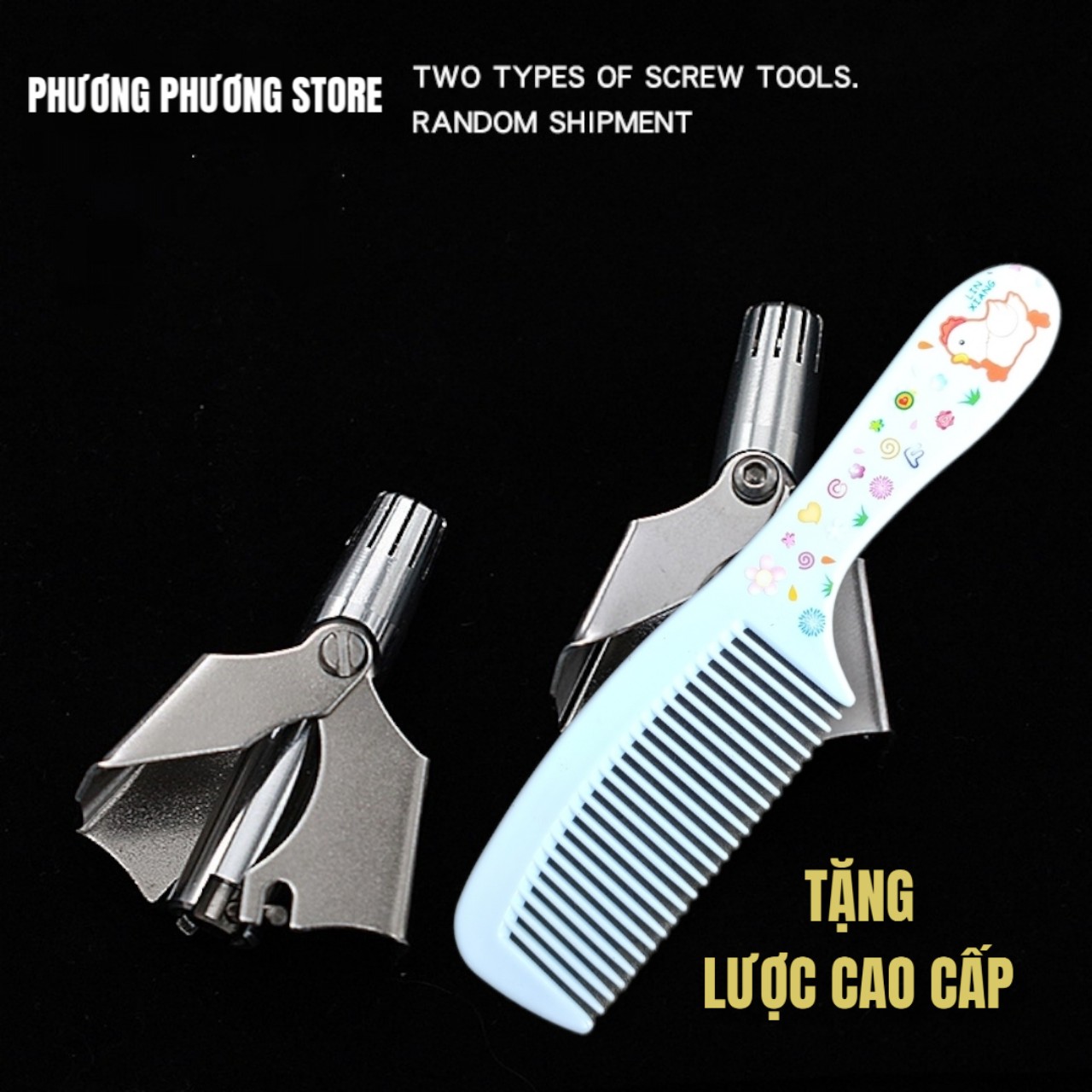 Dụng cụ cắt tỉa lông mũi bằng thép không gỉ cao cấp an toàn tiện lợi
