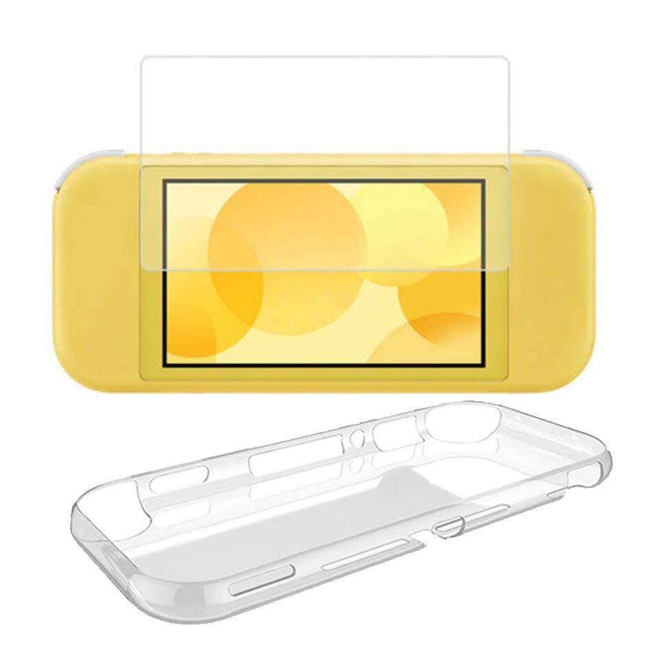 Dành cho Nintendo Switch Lite Kính cường lực Vỏ bảo vệ Phim bảo vệ màn hình Ốp lưng siêu mỏng chống trượt cho Nintendo Switch Lite Màu sắc: phim trường