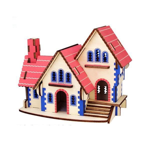 Đồ chơi lắp ráp 3D gô mô hình Mini House