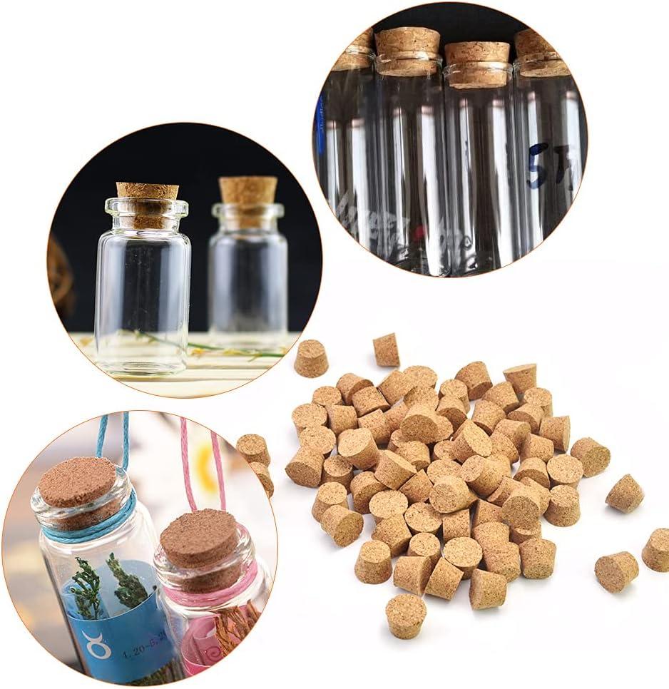 150 CÁI Nút bần tự nhiên Nút chặn hình côn nhỏ Nút chai rượu bằng gỗ Nút chai bia bằng gỗ để niêm phong chai và ống nghiệm có đường kính 12 mm
