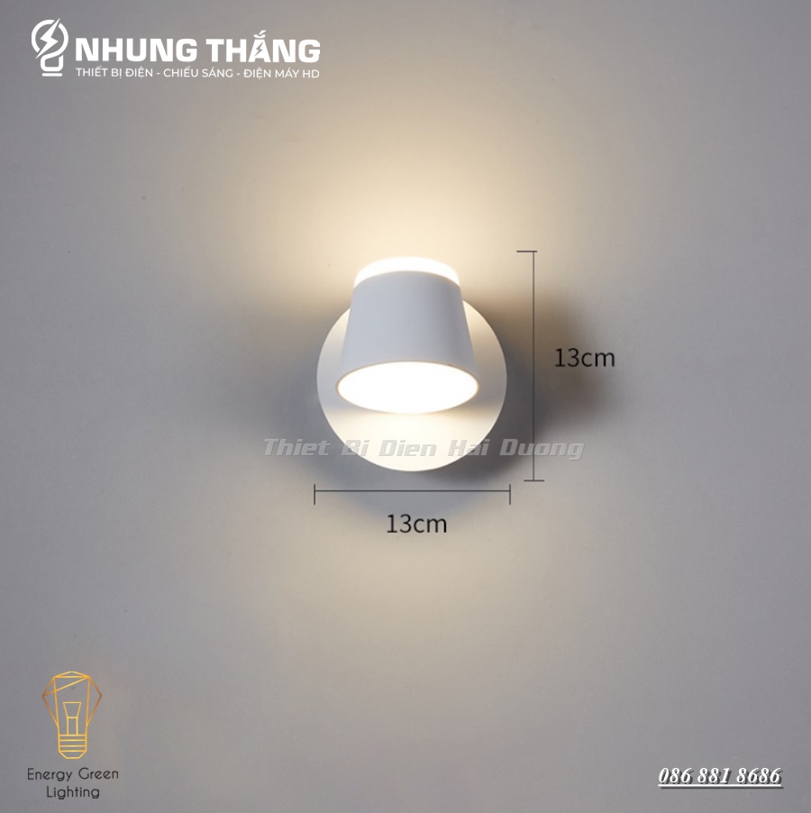 Đèn Trang Trí Gắn Tường Decor DT-6451 - Xoay 360 Độ - Điều Chỉnh Góc Chiếu Sáng - Tô Điểm Thêm Vẻ Đẹp Cho Ngôi Nhà - CÓ VIDEO