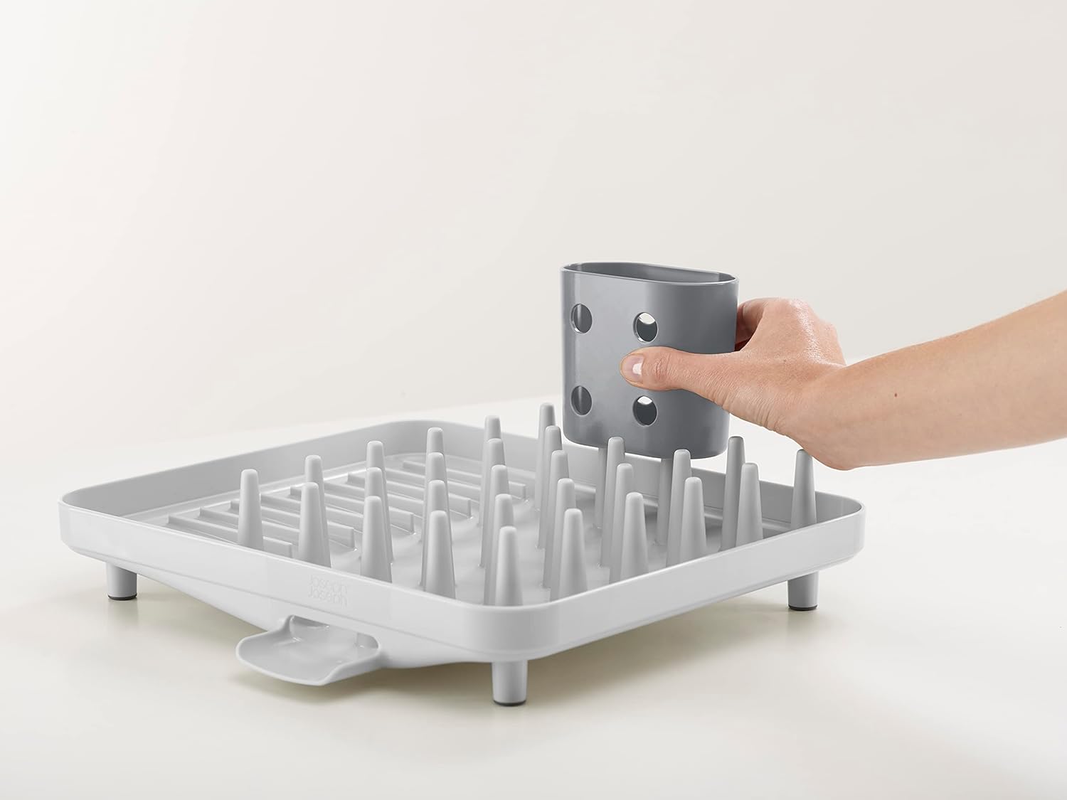 Giá úp bát đĩa Joseph Joseph 85151 Duo Compact Dish Rack - Grey hàng chính hãng