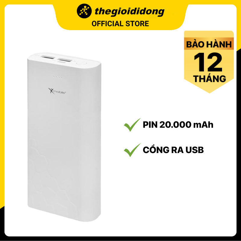 Pin sạc dự phòng 19.000 mAh X-mobile Gram 6S - Hàng chính hãng