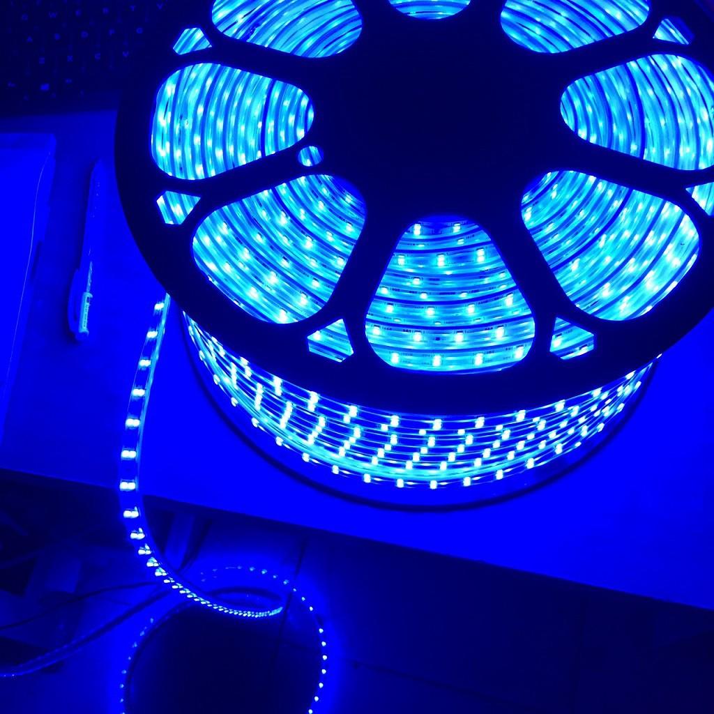 COMBO 10 MÉT LED DÂY ĐÔI 2835 XANH DƯƠNG TẶNG KÈM NGUỒN