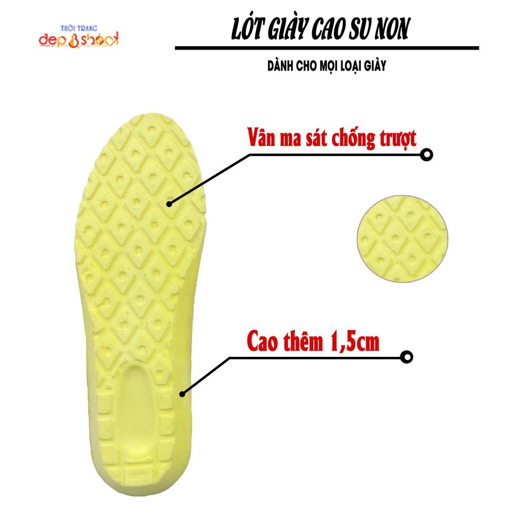 Miếng lót giày nam chống rộng cao cấp, êm chân và thoáng khí giúp tăng chiều cao Đẹp & shock