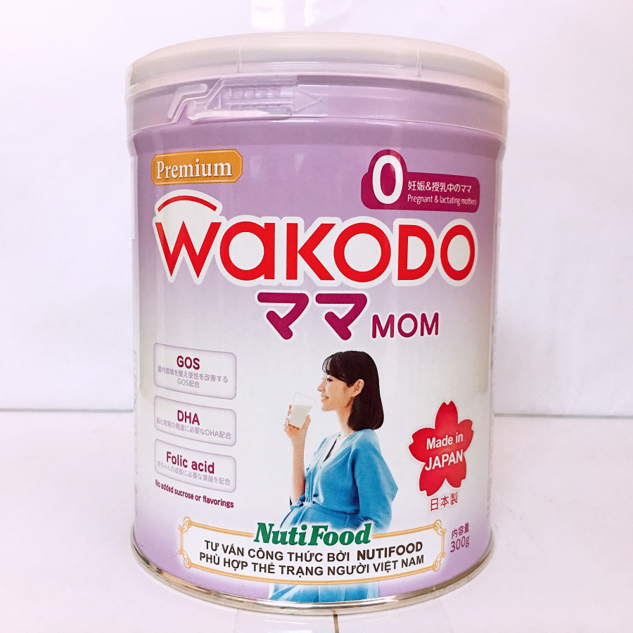 Sữa bột  Wakodo Mom 300gr (Made in Japan): Dành cho bà mẹ mang thai và cho con bú