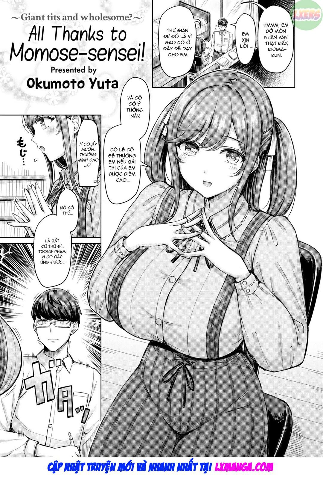 tất cả là nhờ momose-sensei! chapter 1 1