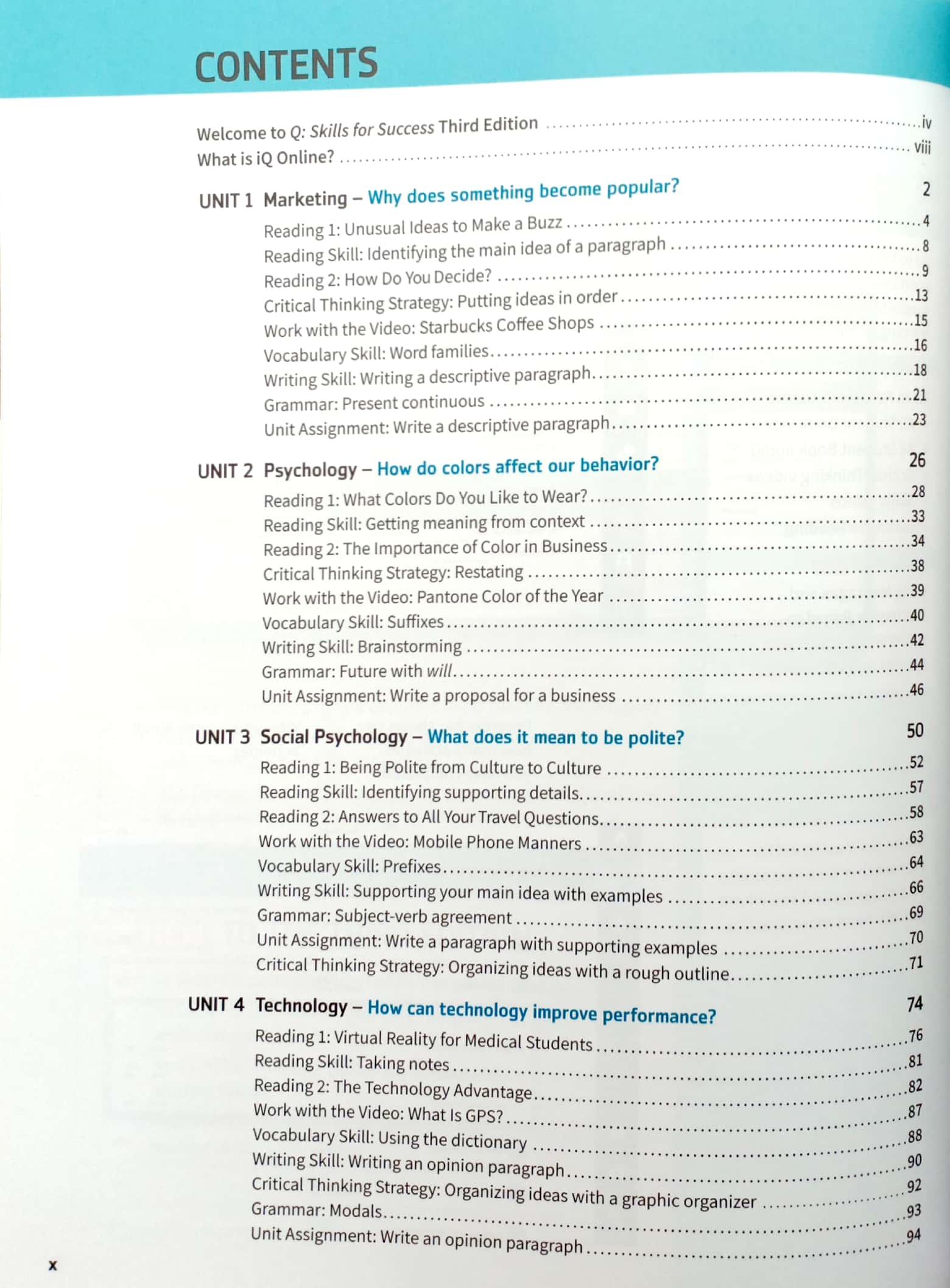 Q: Skills For Success: Level 2: Reading And Writing Student Book With iQ Online Practice - 3rd Edition