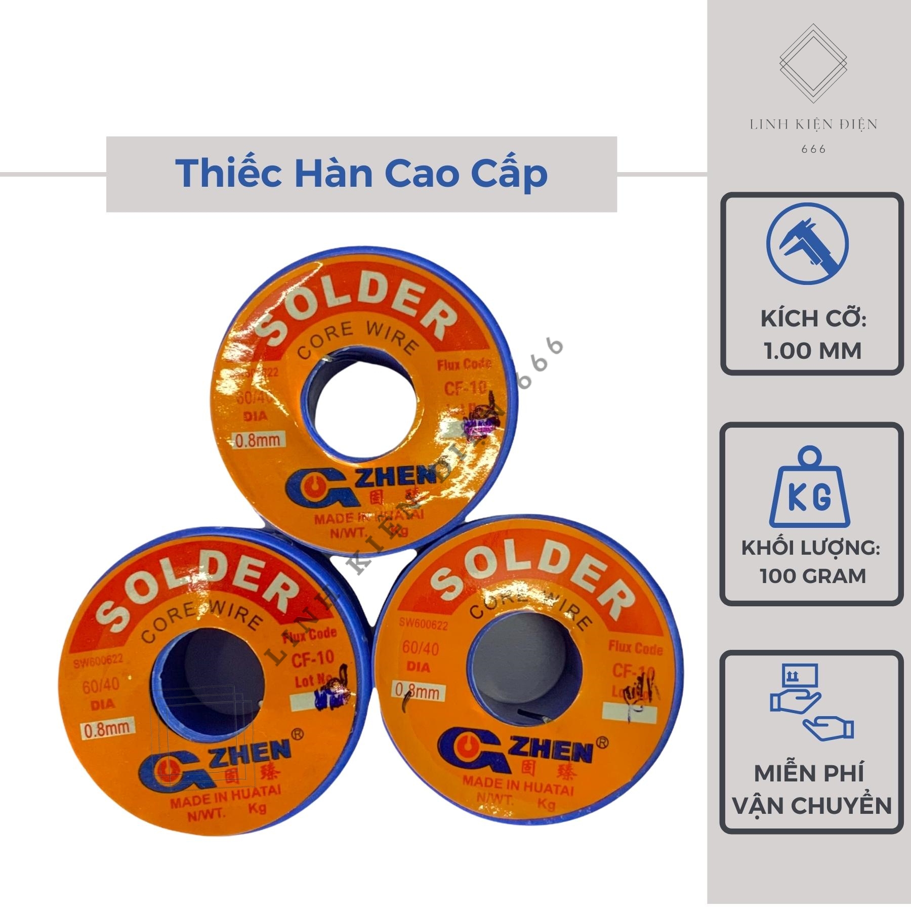 Thiếc Hàn Cao Cấp Nhựa Thông Thiết Hàn Gzhen Cuộn Thiếc Hàn