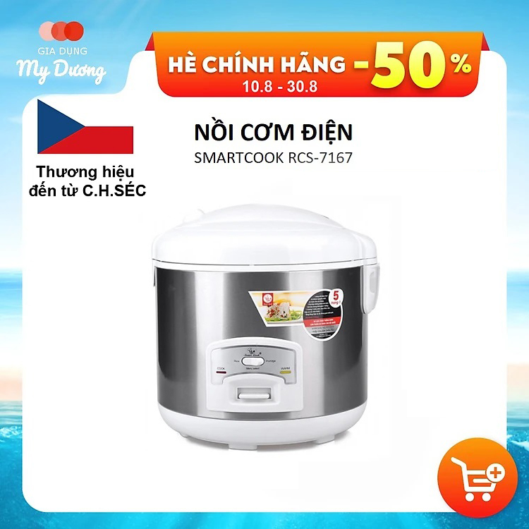 Nồi Cơm Điện Smartcook Elmich EL-7167 - Hàng chính hãng