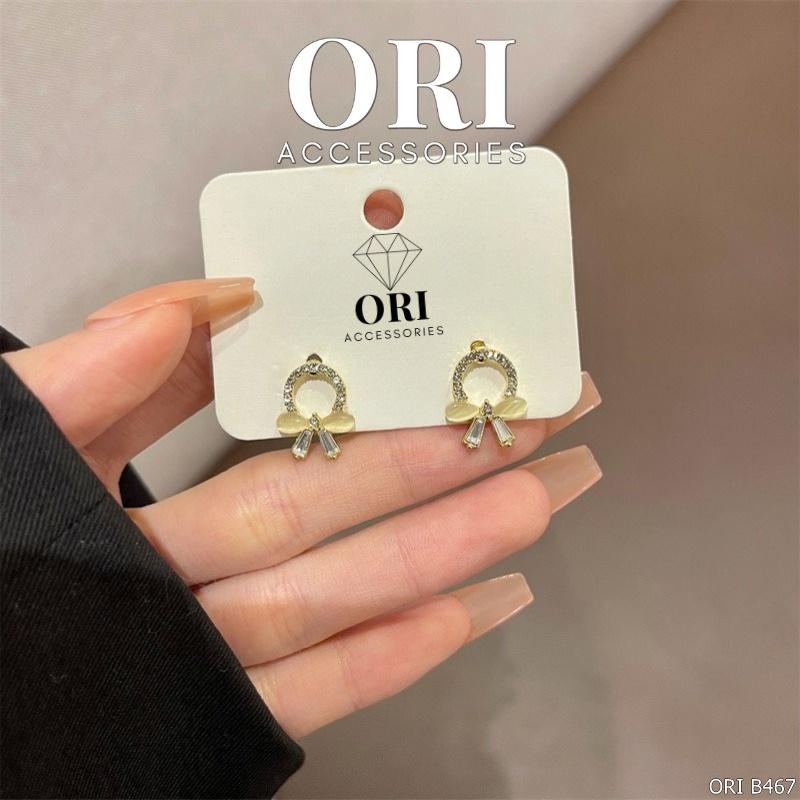 Bông tai nữ hình nơ xinh xắn ORI ACCESSORIES B467