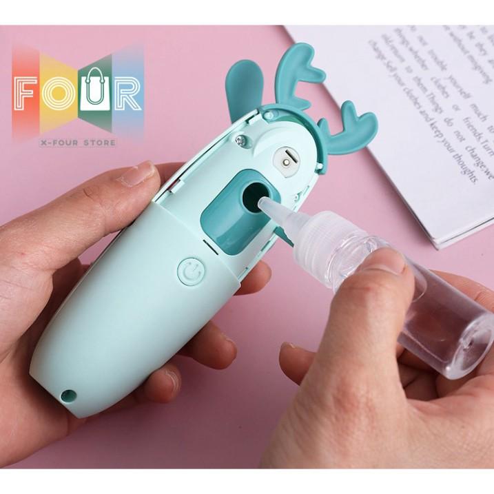 Quạt 3 in 1 phun sương hình thú cao cấp tự động