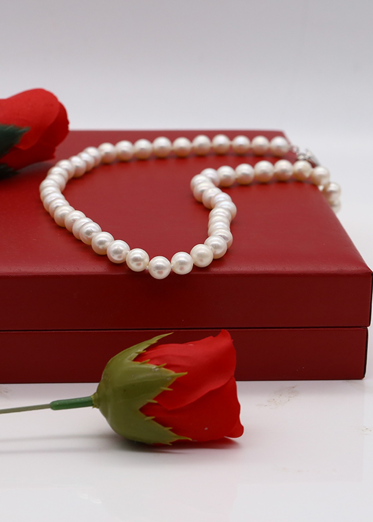 Bộ Chuỗi Ngọc Trai Trắng Cổ Điển BODB1336