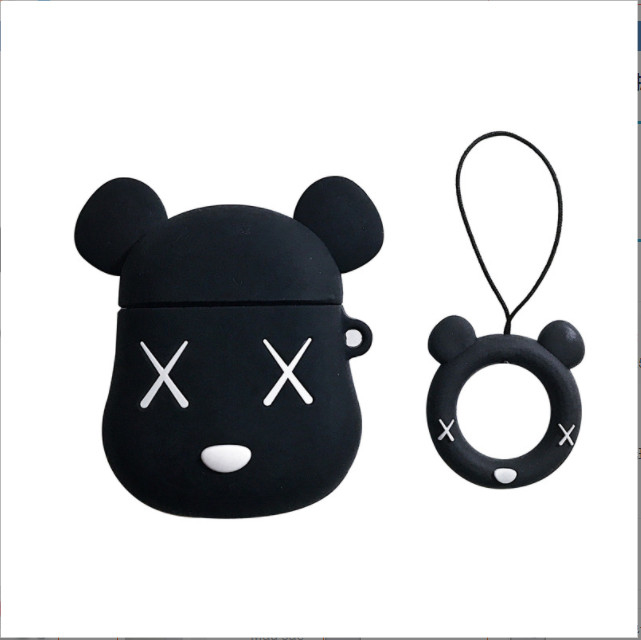 Ốp bảo vệ tai nghe XÁM - ĐEN dành cho case airpod 1/2/Pro chống va đập