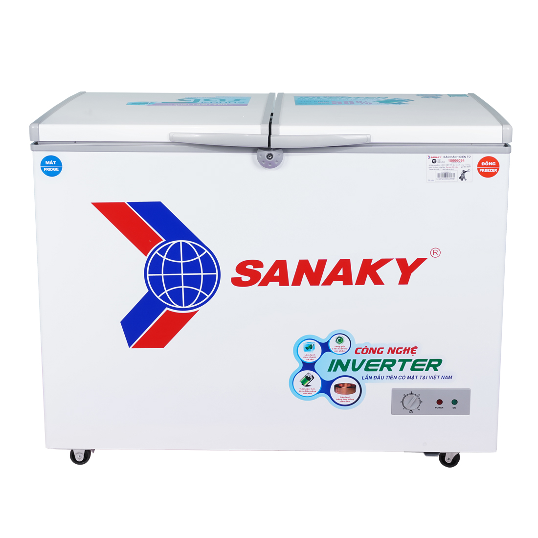Tủ Đông Sanaky VH-2899W3 Dàn Lạnh Đồng - Hàng Chính Hãng
