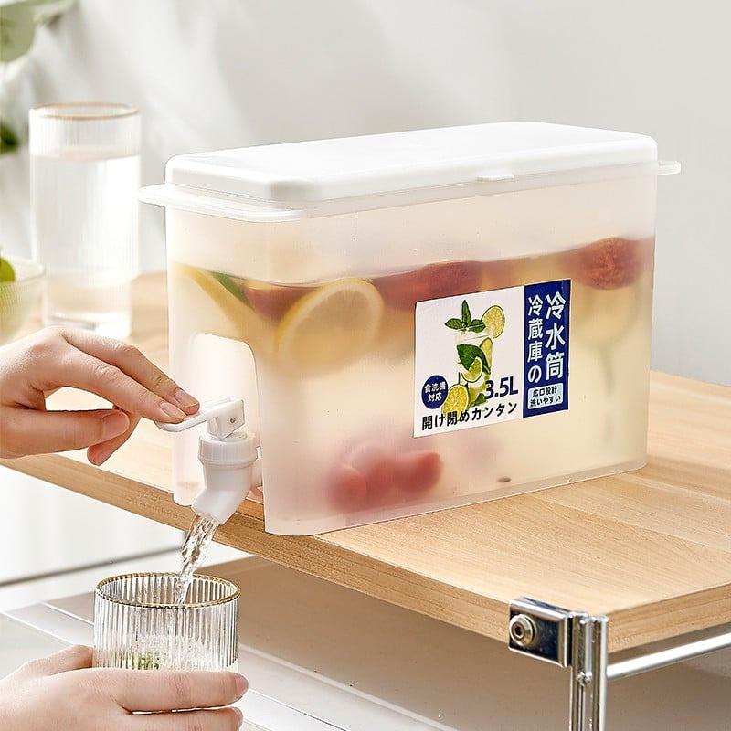 Bình đựng nước hoa quả, detox để tủ lạnh có vòi rót dung tích 3,5 lít chịu nhiệt tốt, siêu tiện lợi