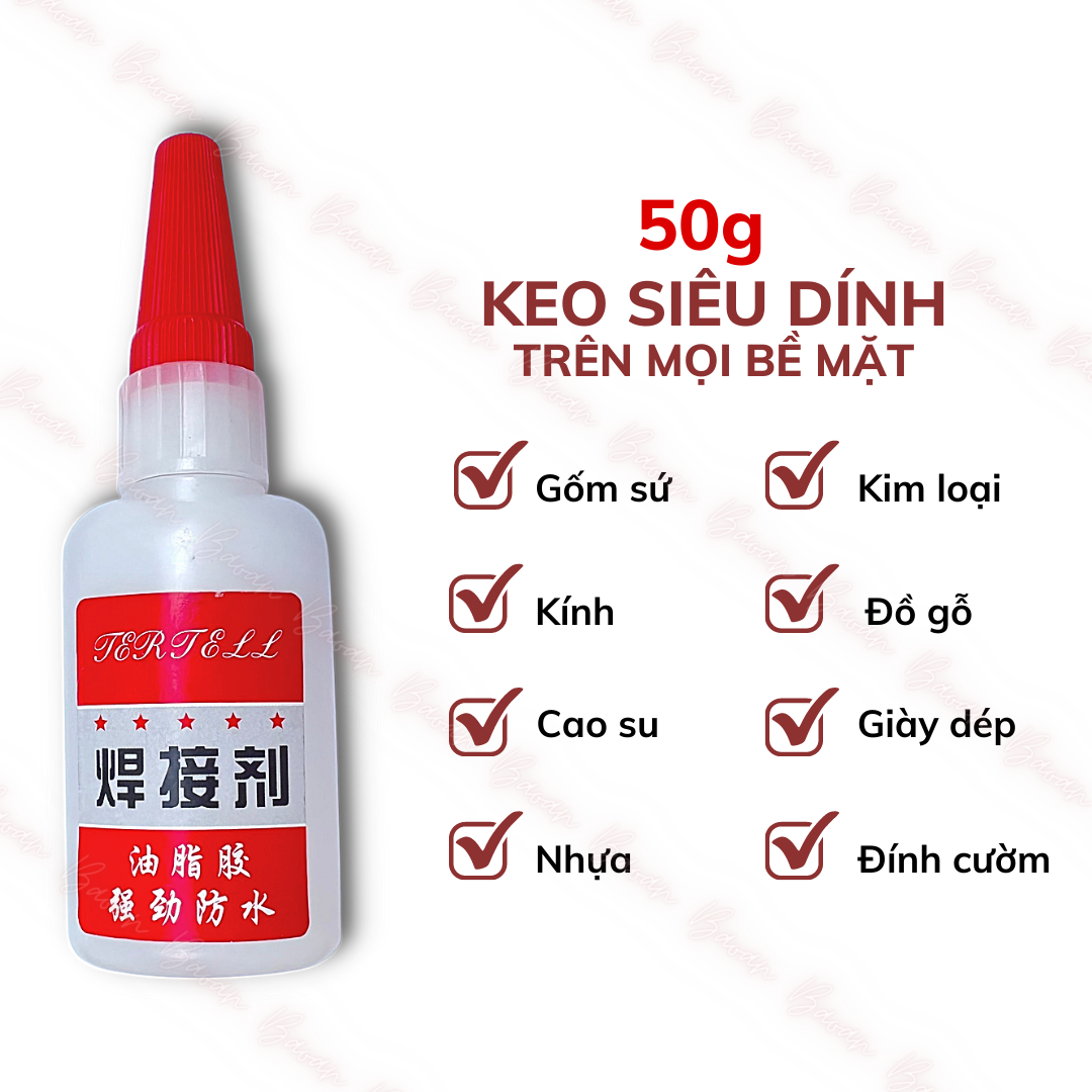 Keo dán đa năng siêu dính mạnh gấp 80 lần keo 502 tặng khăn BaoAn chính hãng