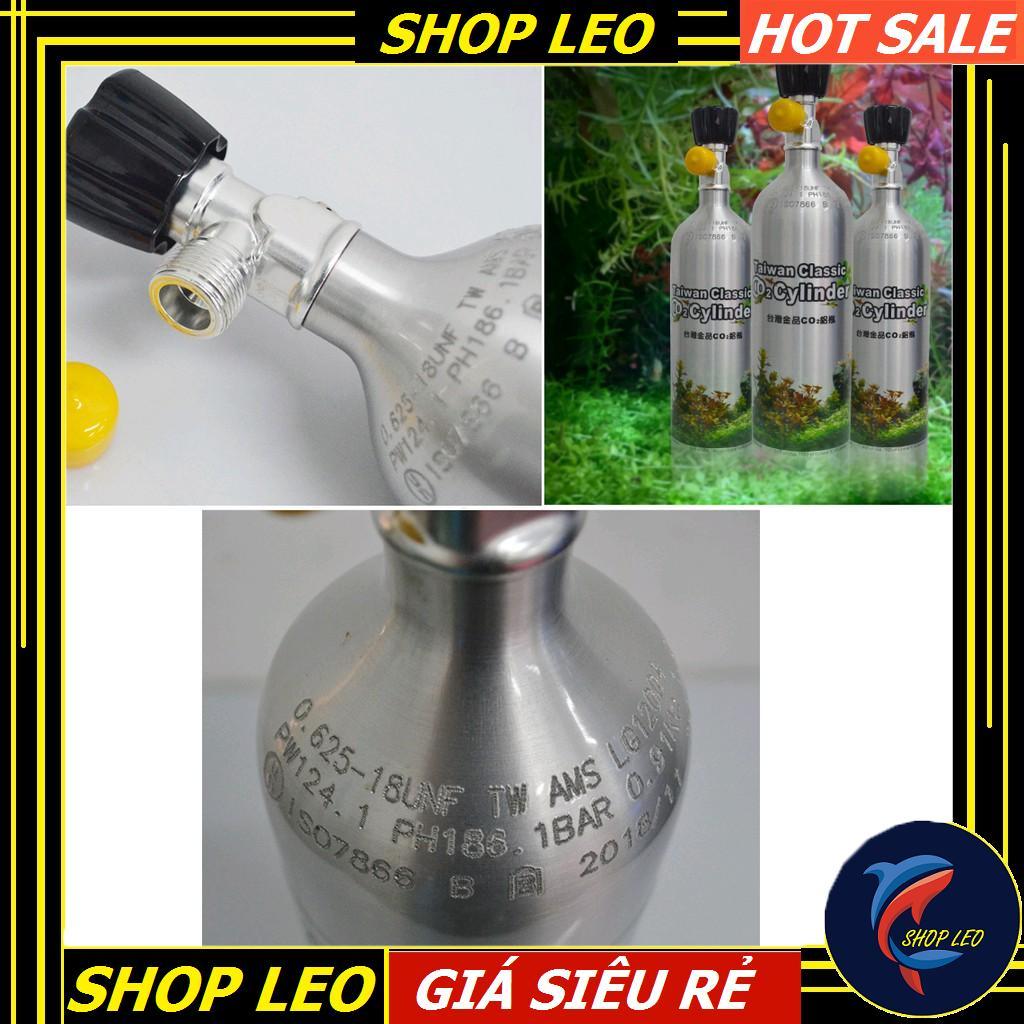 Bình Co2 TAIWAN 1 lít và VAN ĐIỆN - phụ kiện thủy sinh -shopleo