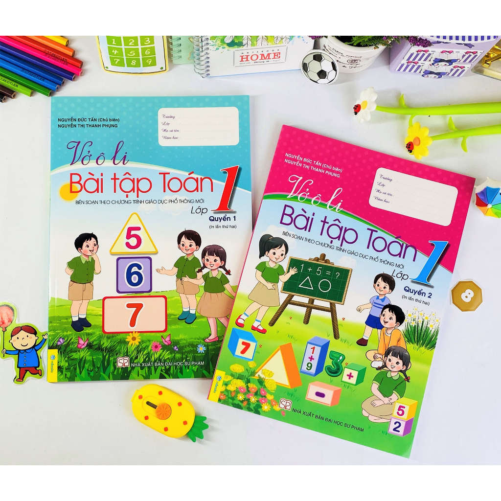 Sách - Vở Ô Li Bài Tập Toán Lớp 1  - Biên soạn theo chương trình GDPT mới