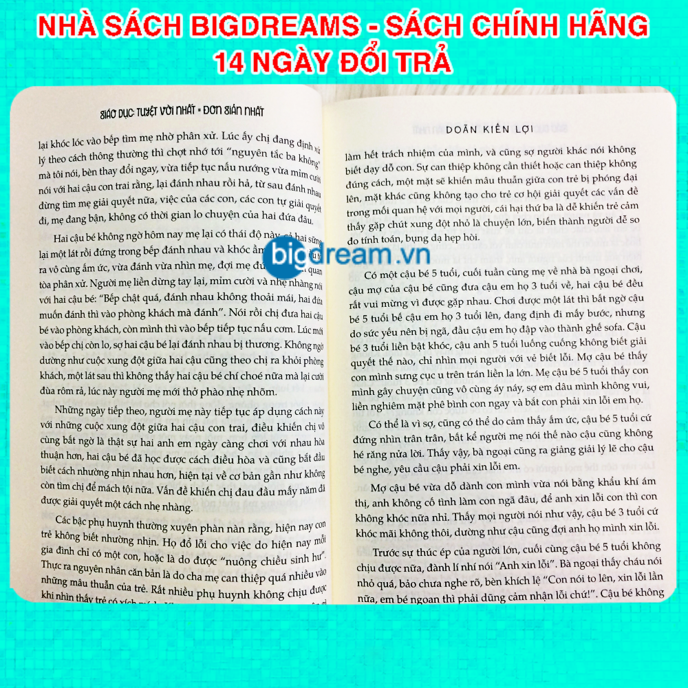 Giáo Dục: Tuyệt Vời Nhất = Đơn Giản Nhất - Sách Nuôi dạy con khoa học 0-6 tuổi