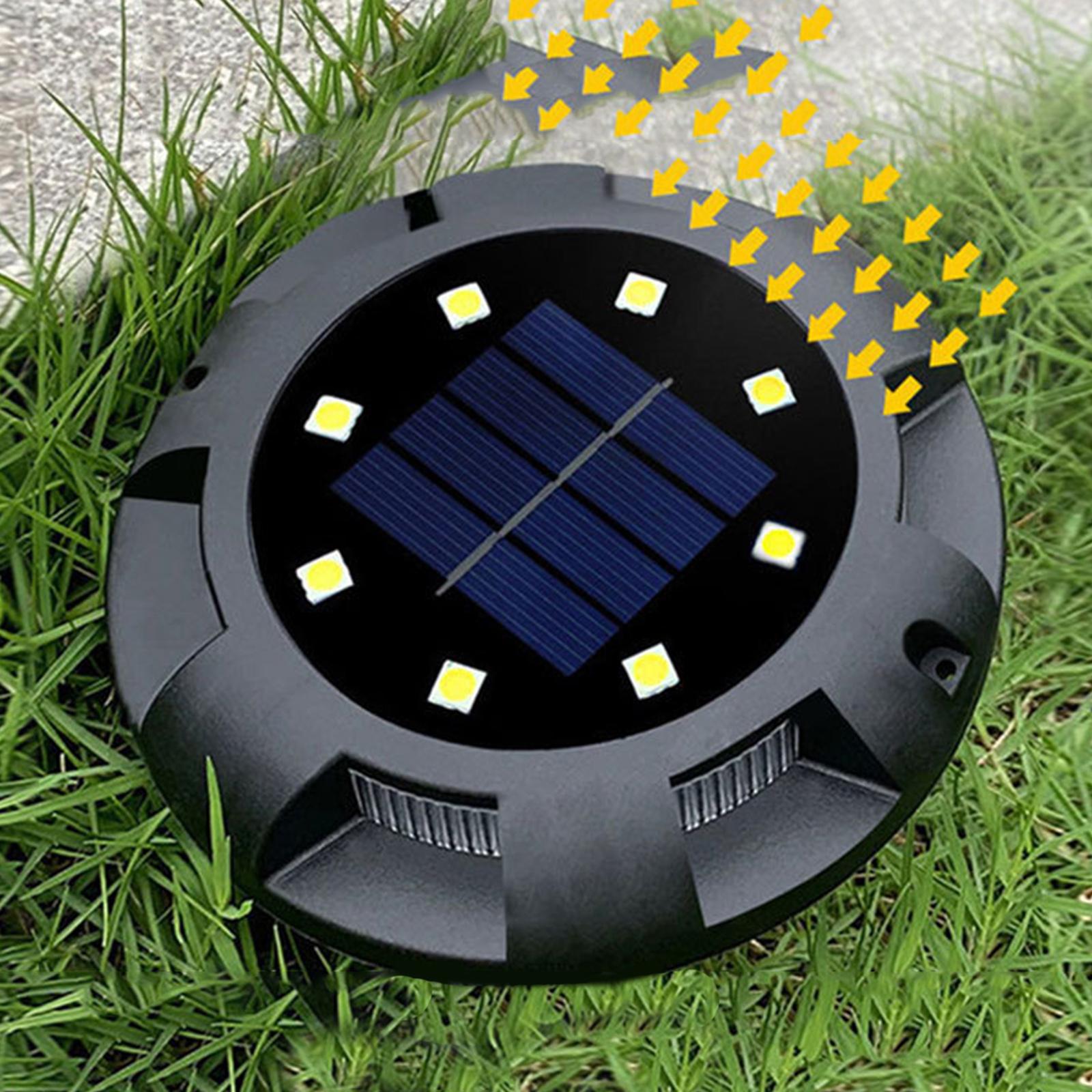 LED Solar Ground Lights Buried Lights Pathway Yard Lawn Lamp