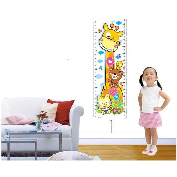 DECAL DÁN TƯỜNG THƯỚC ĐO CHIỀU CAO CHO BÉ