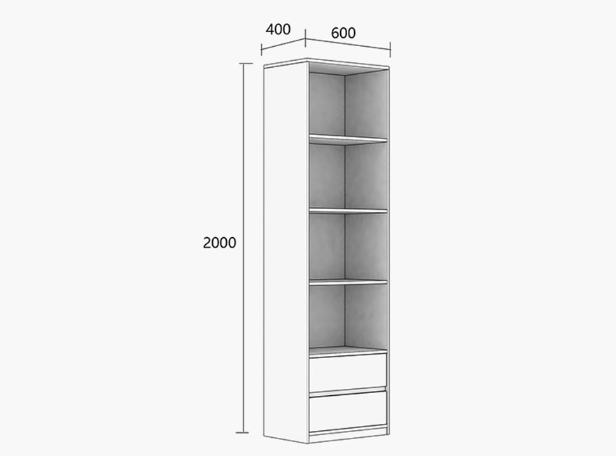Giá sách gỗ công nghiệp thiết kế tiện dụng
