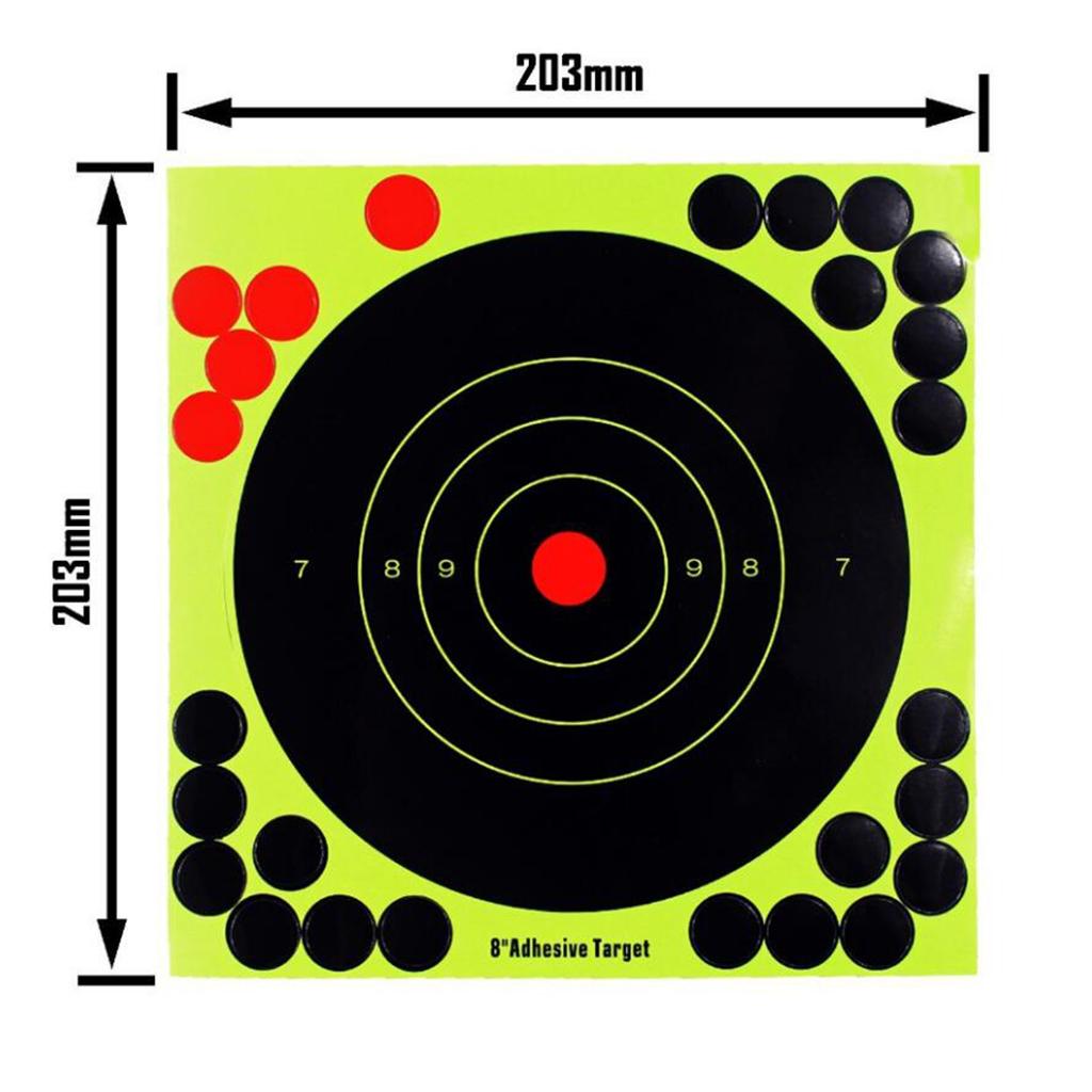 10 Pcs Splatter Reactive Self Adhesive Shooting Targets Gun Pistol