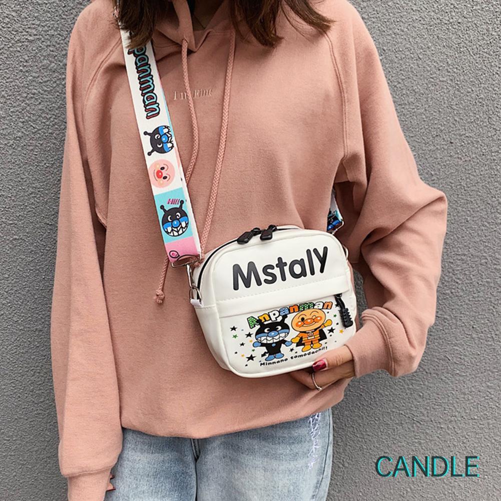 Túi Da Pu Đeo Chéo In Họa Tiết Hoạt Hình Xinh Xắn Dành Cho Nữ