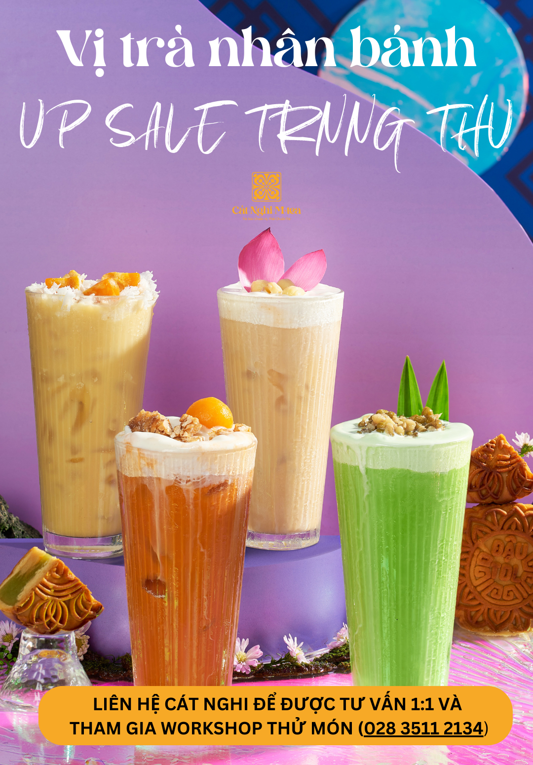 Trà Mùa Xuân Trà Xanh CAT NGHI TEA, Nguyên liệu chuẩn pha trà sữa nướng thơm ngon