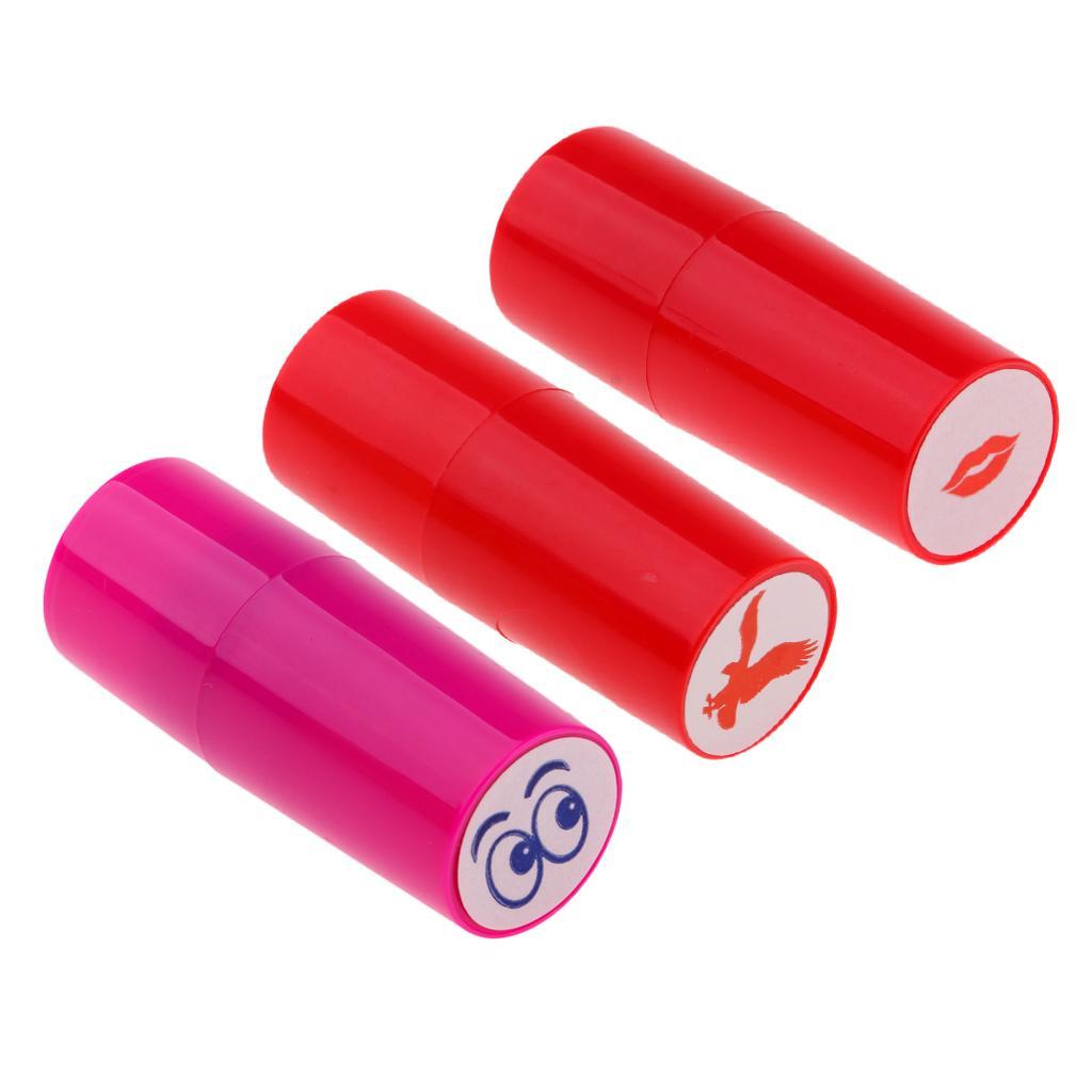 3X Colorfast Golf Ball Stamp Stamper Marker Impression Seal Eagle+Eyes+Lip