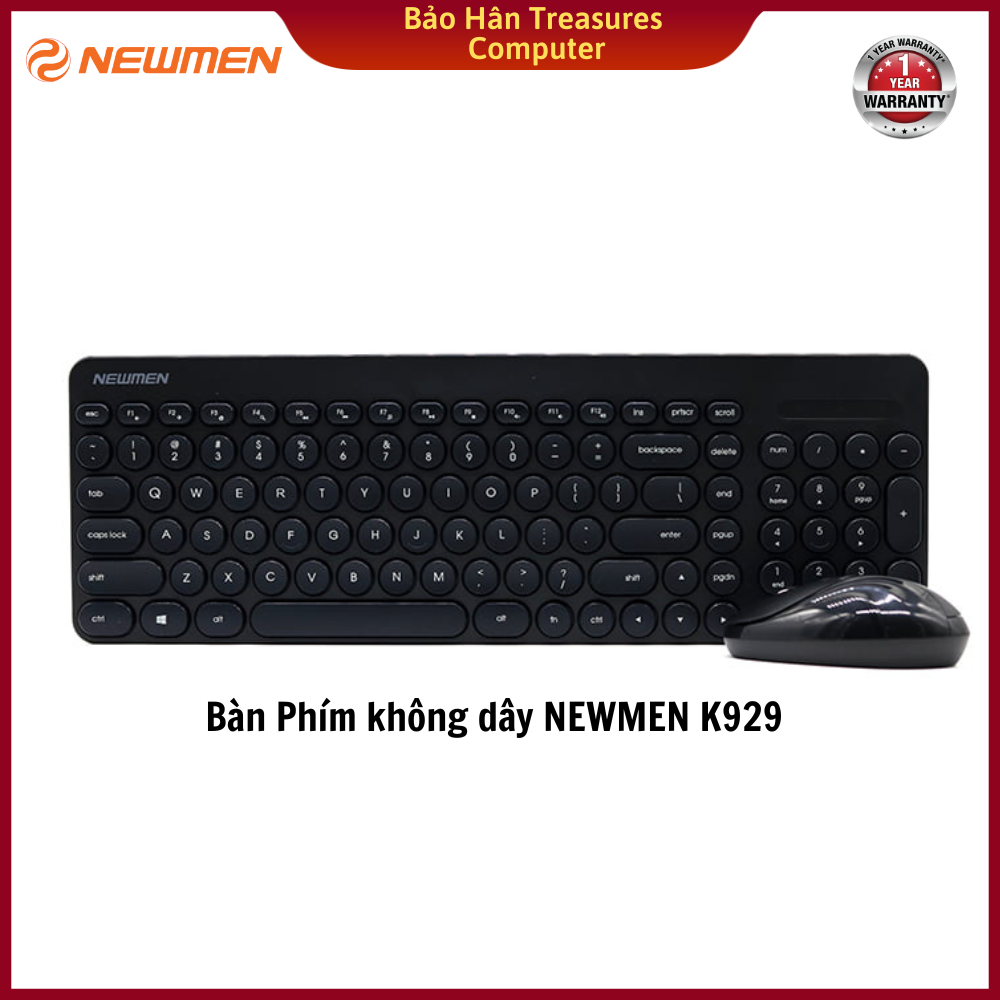 Combo bộ bàn phím chuột không dây NEWMEN K929 - Hàng Chính Hãng