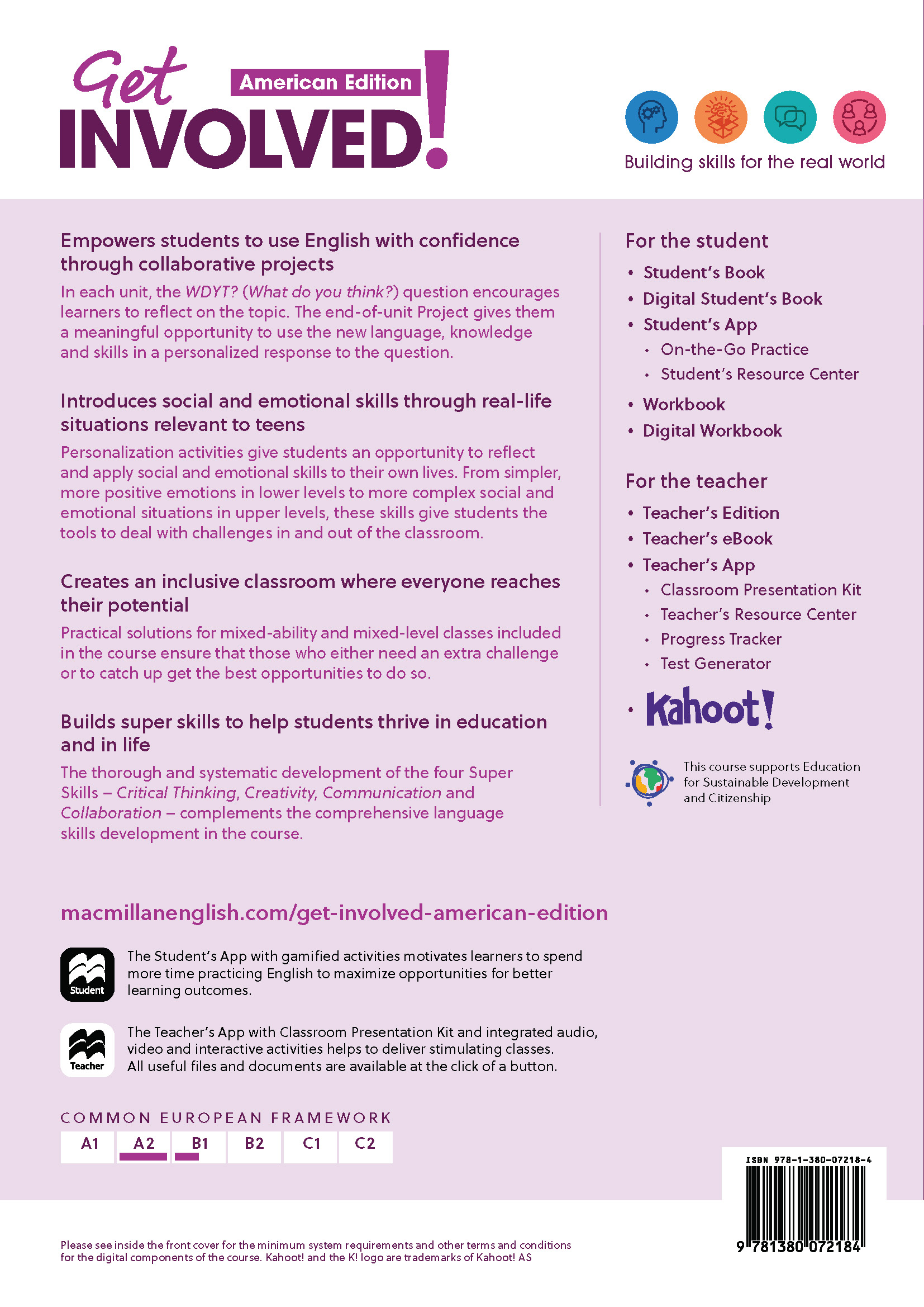 Get Involved! AmEng Level 2 SB with Student's App and Digital Student's Book