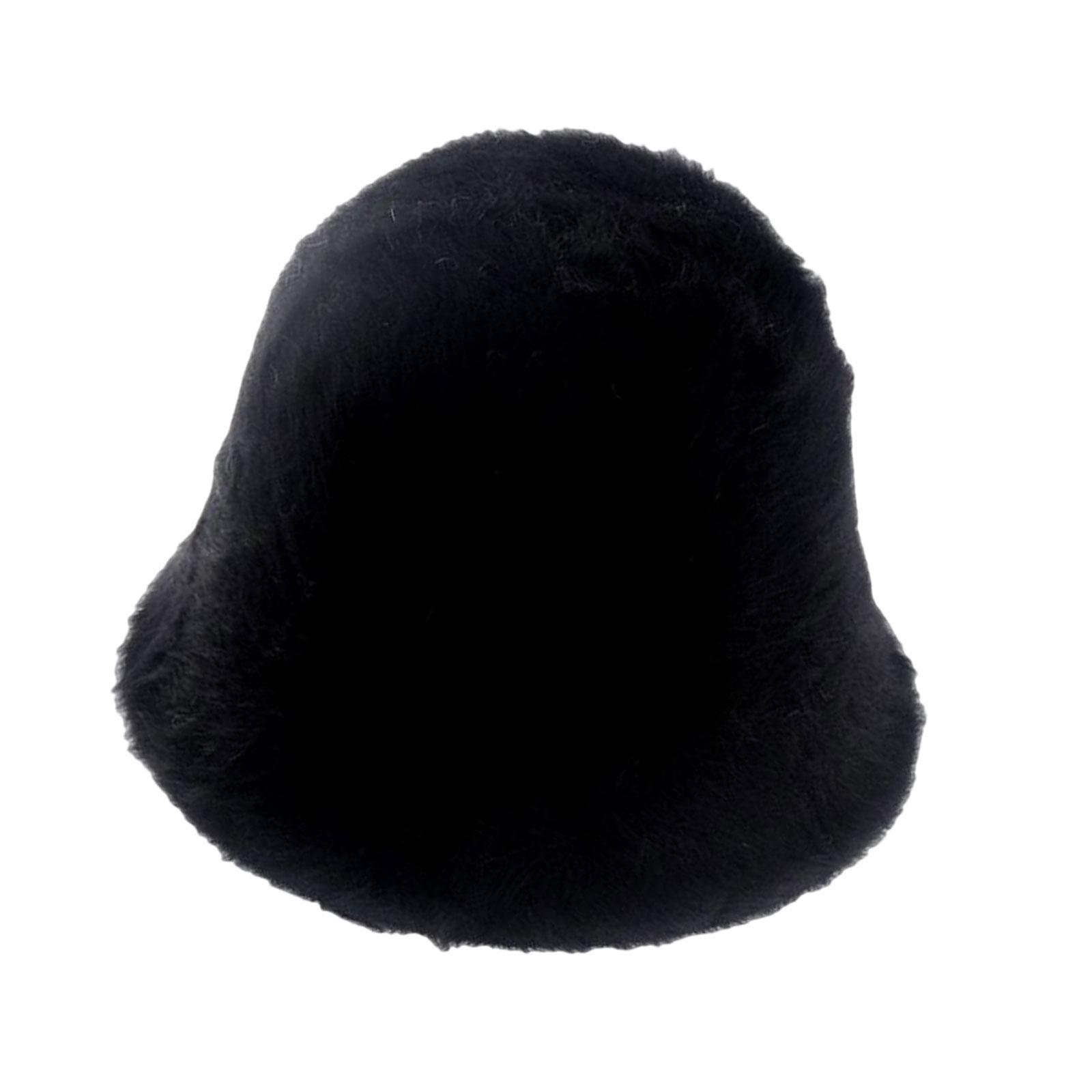 Casual Bucket Hat Fisherman Cap Windproof Headwear Adjustable Warm Womens Winter Fisherman Hat for Cycling Outdoor Camping Autumn Winter