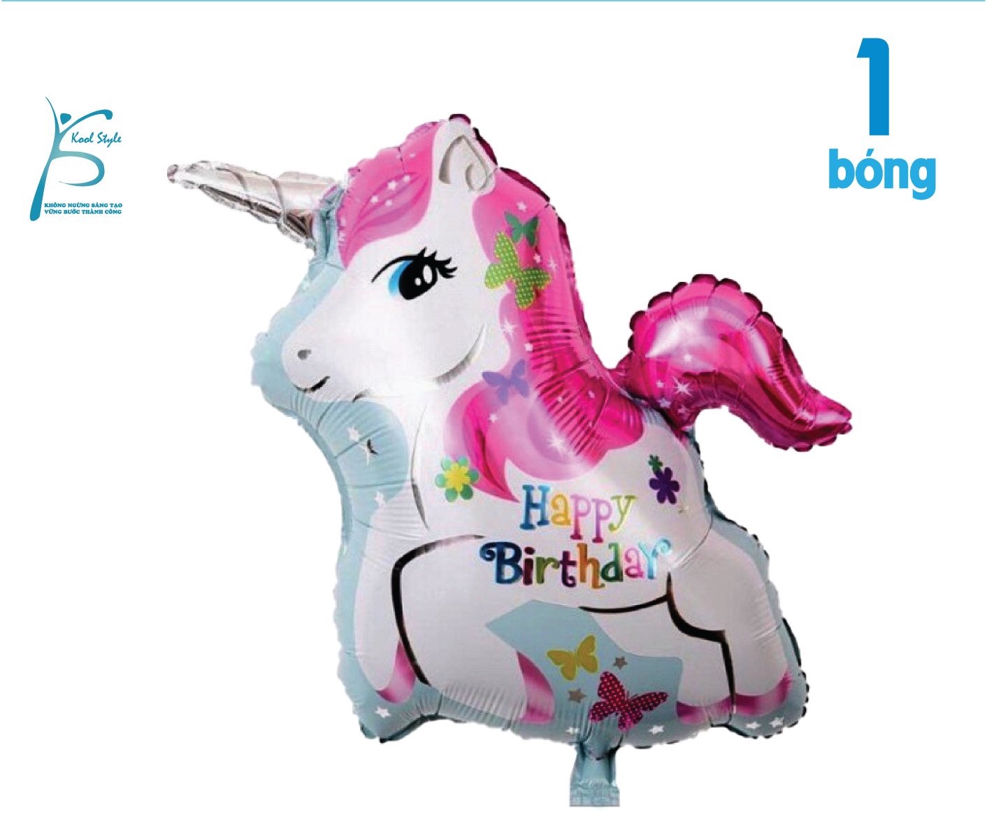 Bóng kiếng hình Ngựa Pony cho bé trang trí sinh nhật - Kool Style