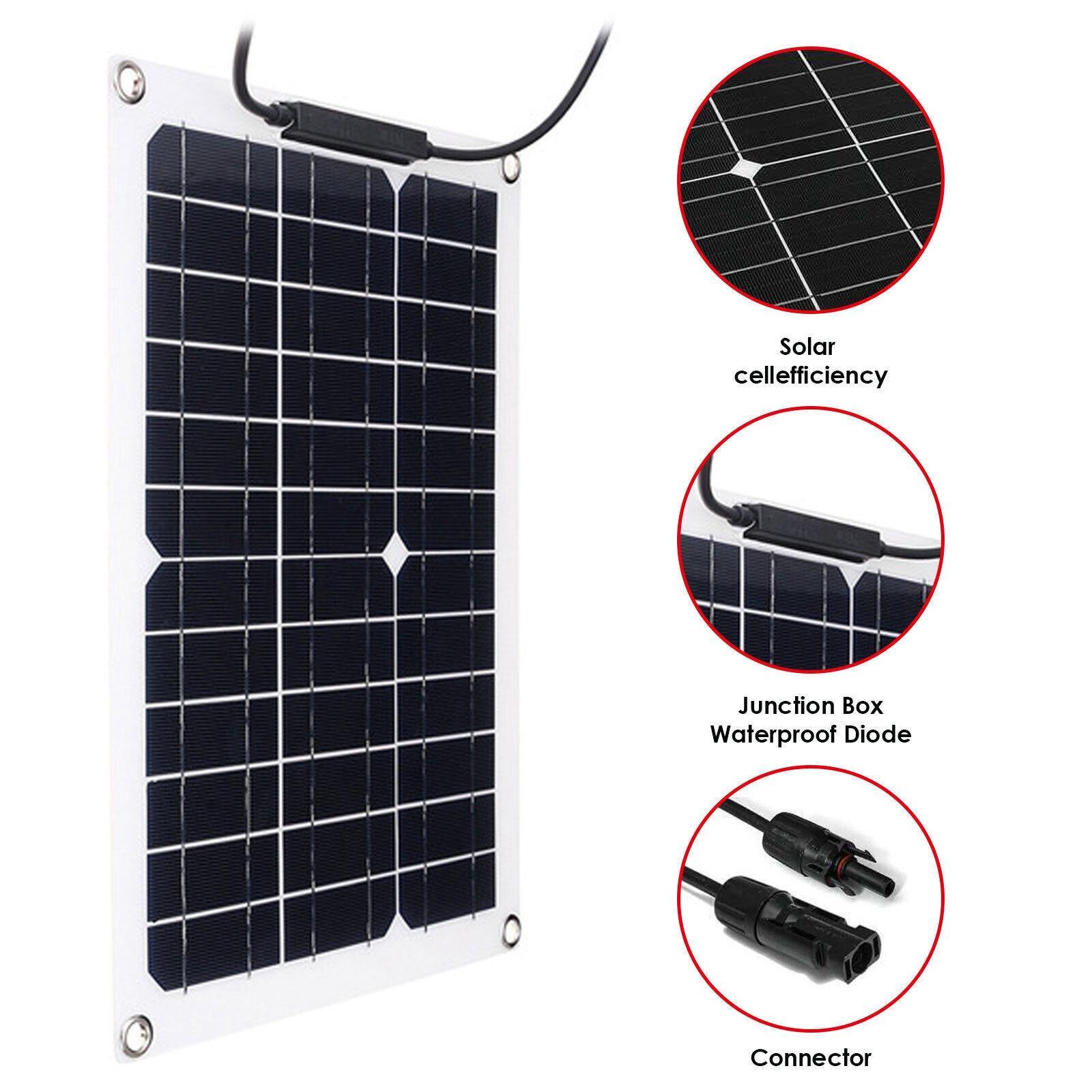 Solar Panel Monocrystalline Solar Powered Charger for Car Marine Cell Phone