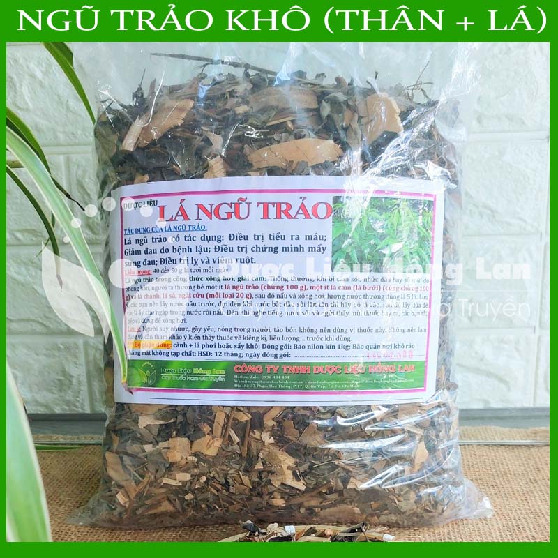 Lá Cây Ngũ Trảo khô sạch đóng gói 1kg