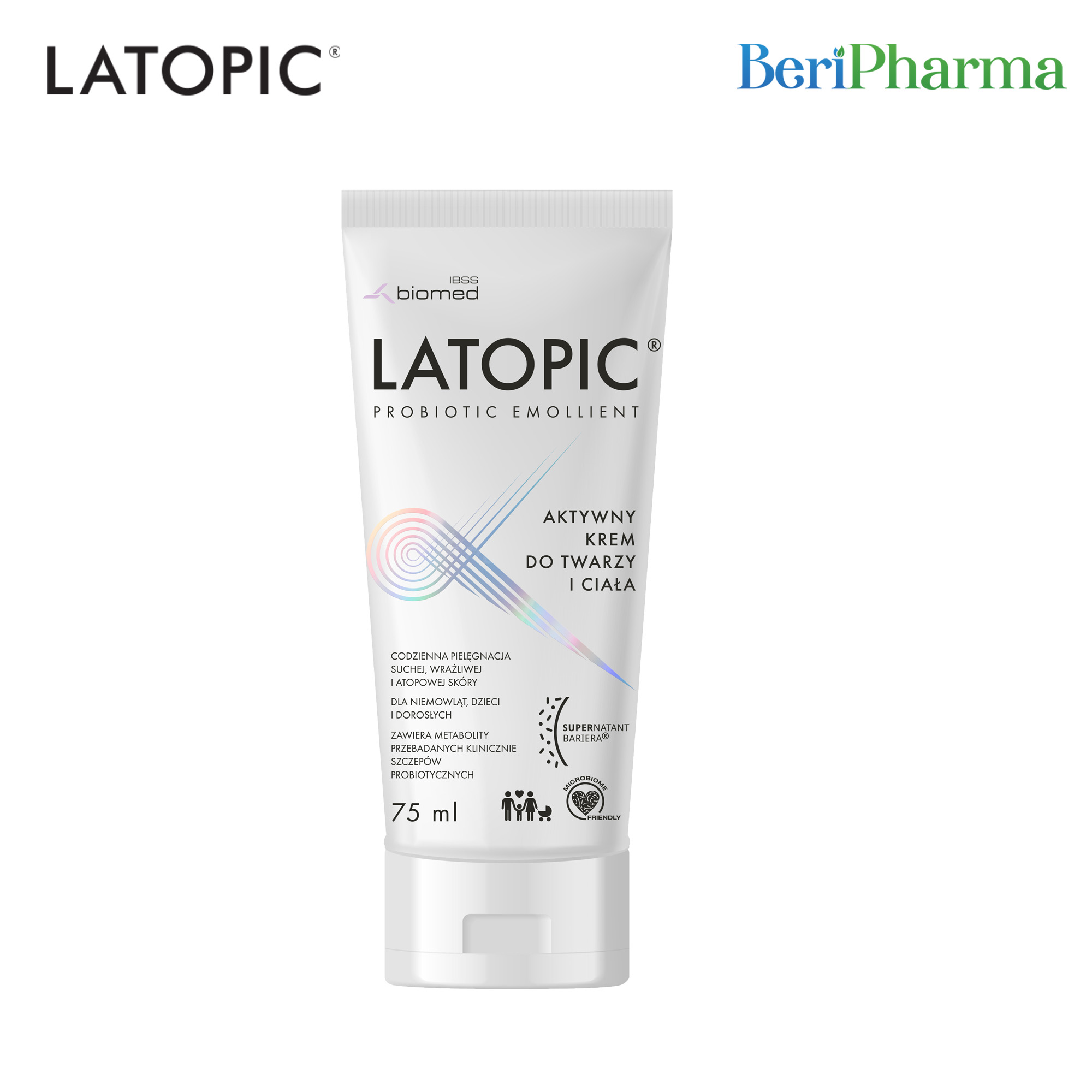 Latopic Kem Dưỡng Ẩm, Dịu Ngứa Da Dị Ứng Latopic Face And Body Cream 75ml