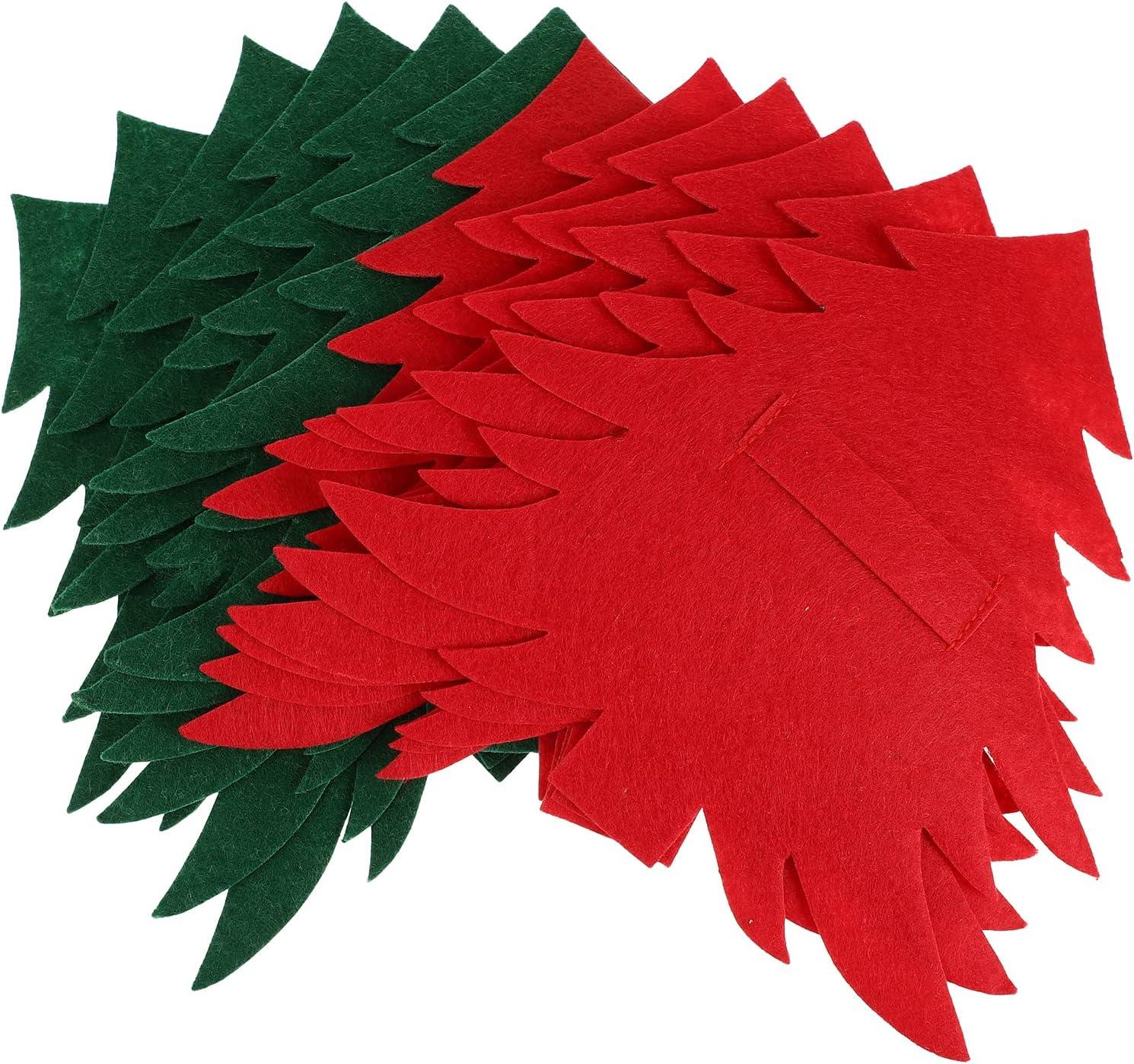 12 cái Giá đỡ dao kéo cây thông Noel cho Giáng sinh Túi đựng dao kéo Túi đựng dao nĩa Dao nĩa Túi đựng đồ ăn Trang trí Giáng sinh Trang trí bàn