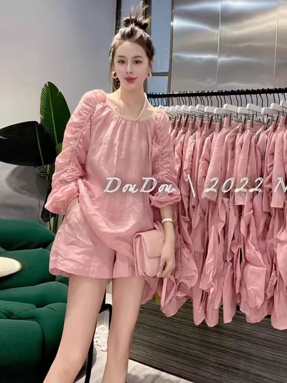 Sét bộ bầu siêu dễ thương chất siêu mát bộ bầu mặc nhà đồ bầu mùa hè hàng qc 0419-013