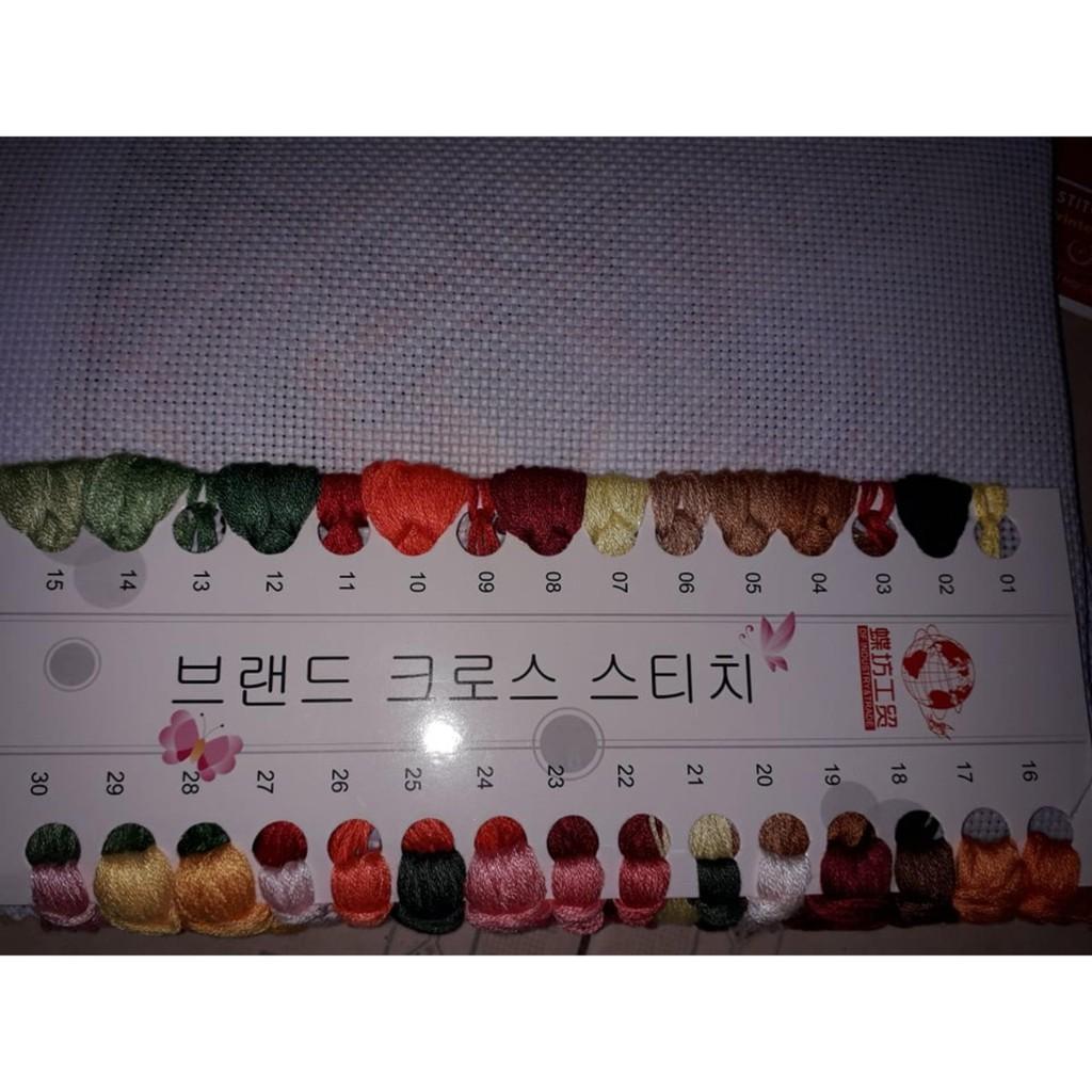 FreeShip từ 250K-Tranh thêu chữ thập Hoa Khai Phú Quý MN0045KT: 149x64cm