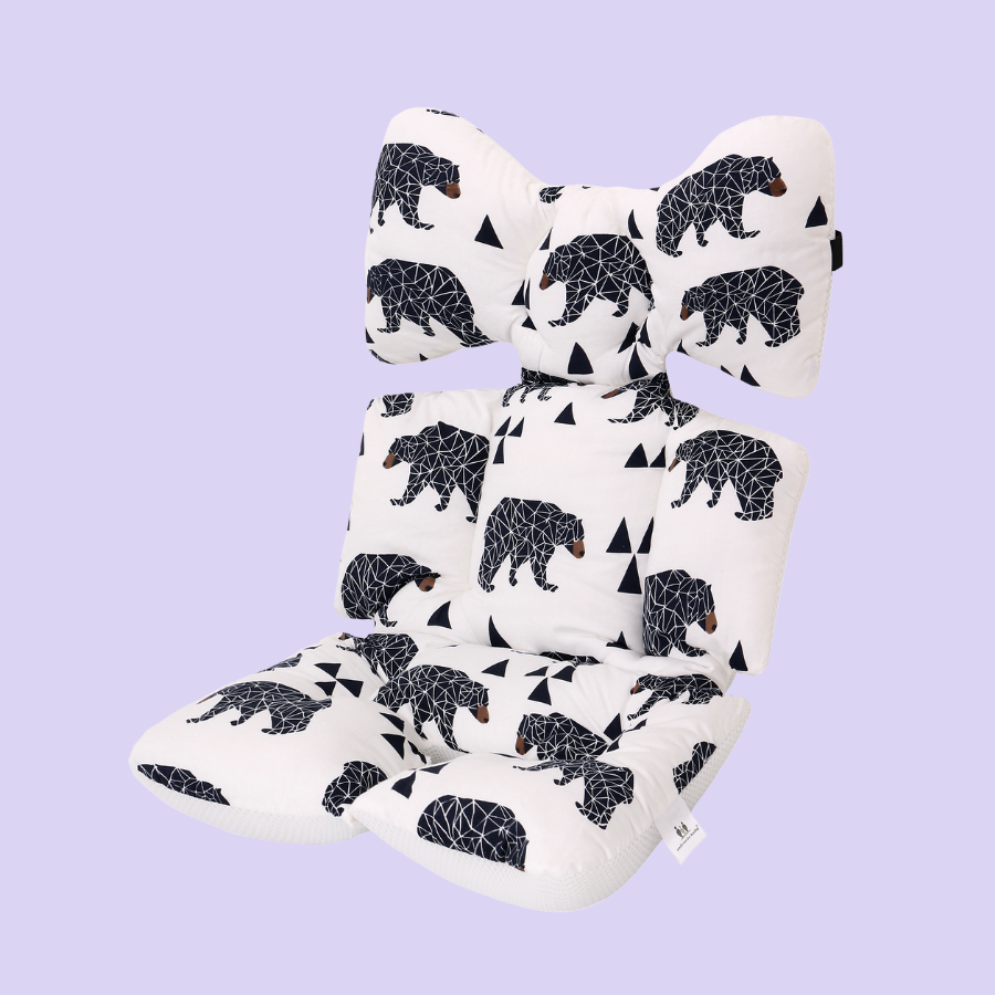 Miếng lót xe đẩy dày 6.5cm MiracleBaby  đệm Cotton dày dặn, phụ kiện xe đẩy êm ái cho bé